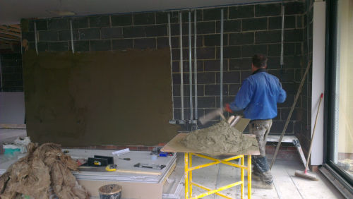 Random photo of us working on a project